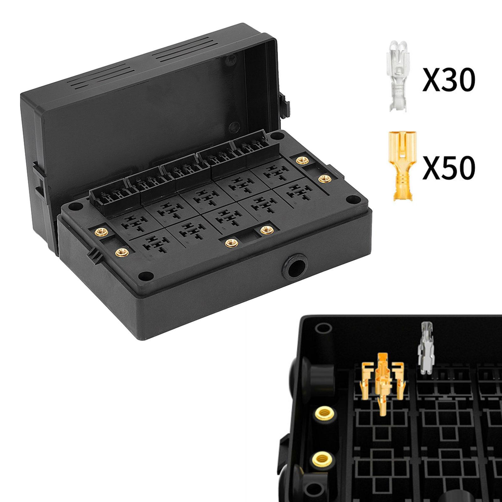 Fuse Relay Box, 12V Auto, Professional, Car Holder Fusebox for Boat Trucks
Fuse Relay Box, 12V Auto, Professional, Car Holder Fusebox for Boat Trucks