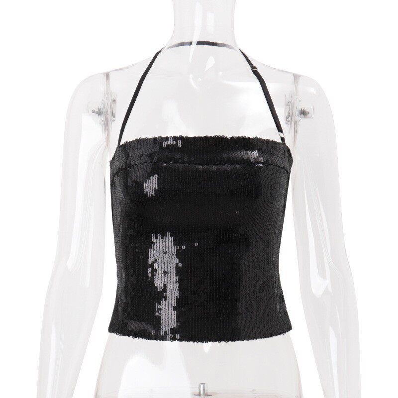 Cross-Border Amazon 2025 Autumn New Women s Clothing Sexy Pure Desire Sequined Halter Neck Short Inner Tank Top Black S
Cross-Border Amazon 2025 Autumn New Women s Clothing Sexy Pure Desire Sequined Halter Neck Short Inner Tank Top Black S