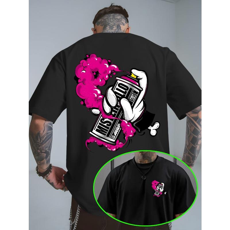 European sizes Trendy Short-Sleeved Summer Shirt for Men Featuring Graffiti Spray Can Design, Stylish And Fashionable! Slightly Stretchy 4XL чорний
European sizes Trendy Short-Sleeved Summer Shirt for Men Featuring Graffiti Spray Can Design, Stylish And Fashionable! Slightly Stretchy 4XL чорний