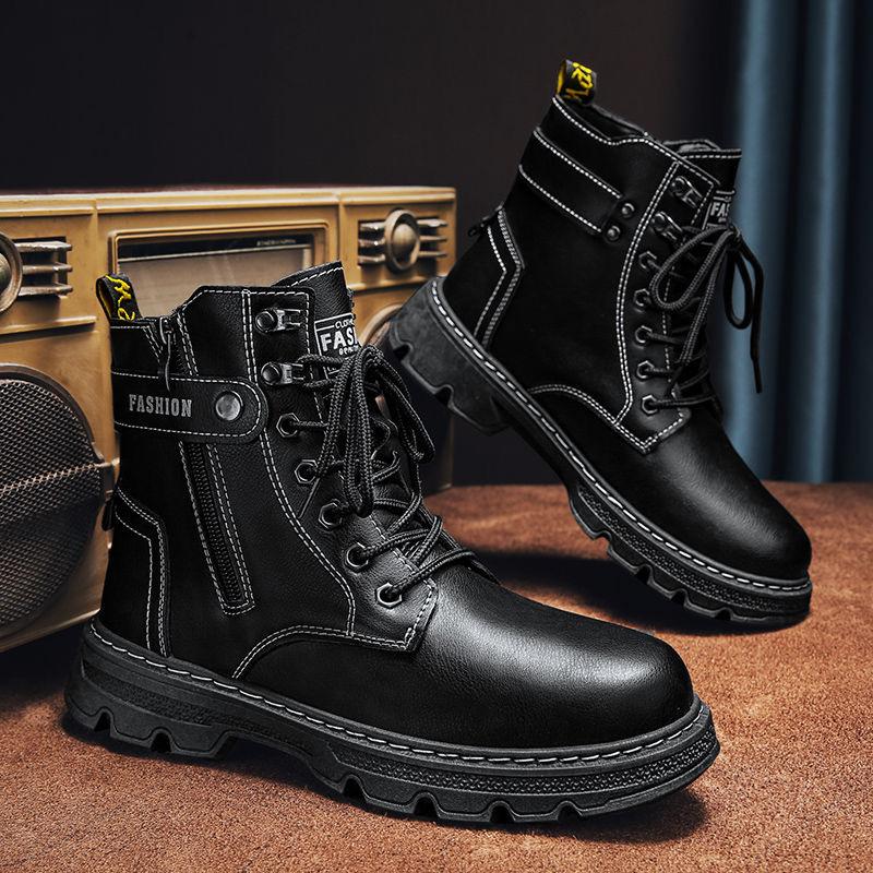High-top men s shoes autumn outdoor mountaineering labor insurance shoes tooling leather boots work Martin boots men s locomotive sports trendy shoes 39
High-top men s shoes autumn outdoor mountaineering labor insurance shoes tooling leather boots work Martin boots men s locomotive sports trendy shoes 39