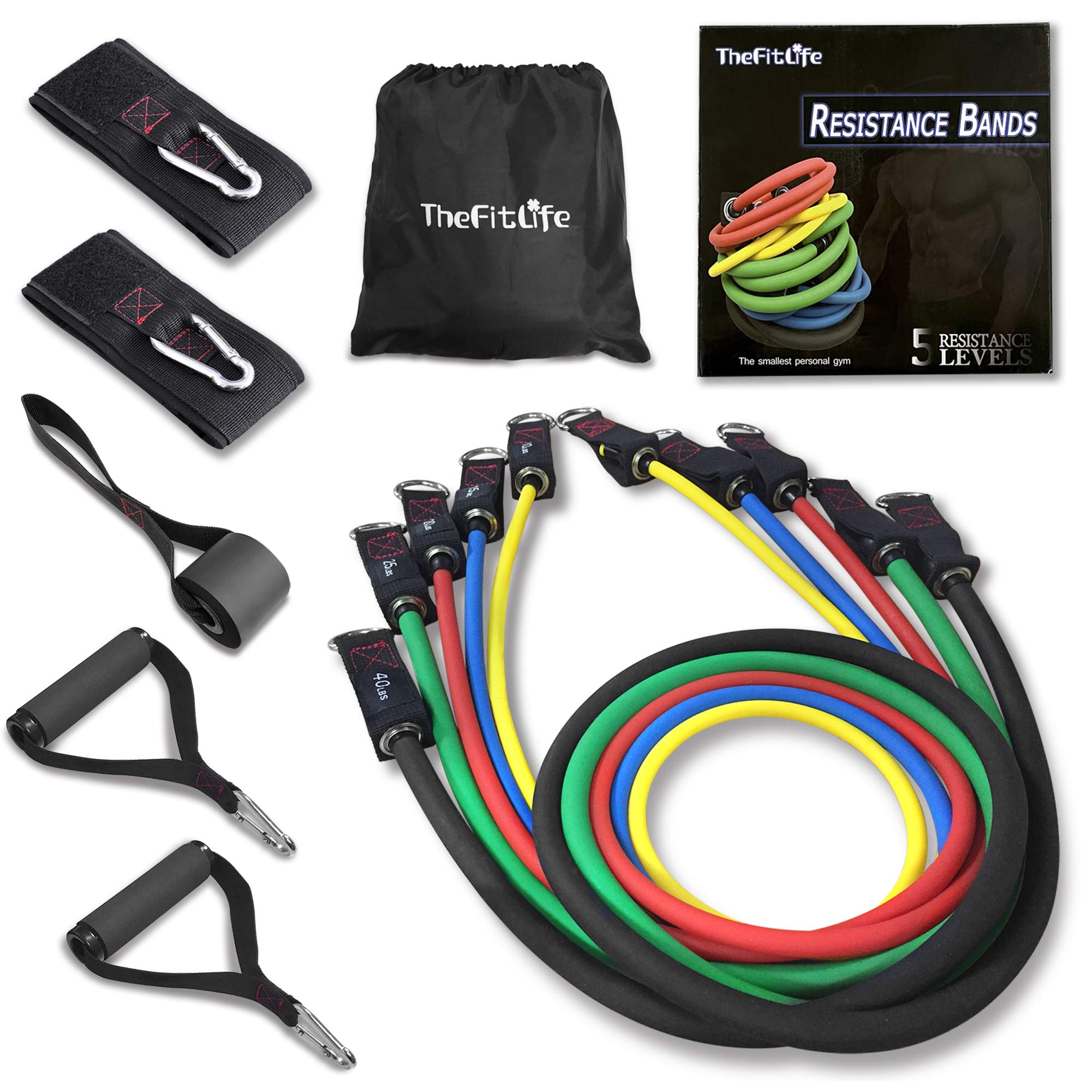 TheFitLife Training Muscle Training Tube Tube, Tube, Training, (Medium Yellow/Tenshi Blue/Red/Medium Green/Ink Blue)
TheFitLife Training Muscle Training Tube Tube, Tube, Training, (Medium Yellow/Tenshi Blue/Red/Medium Green/Ink Blue)