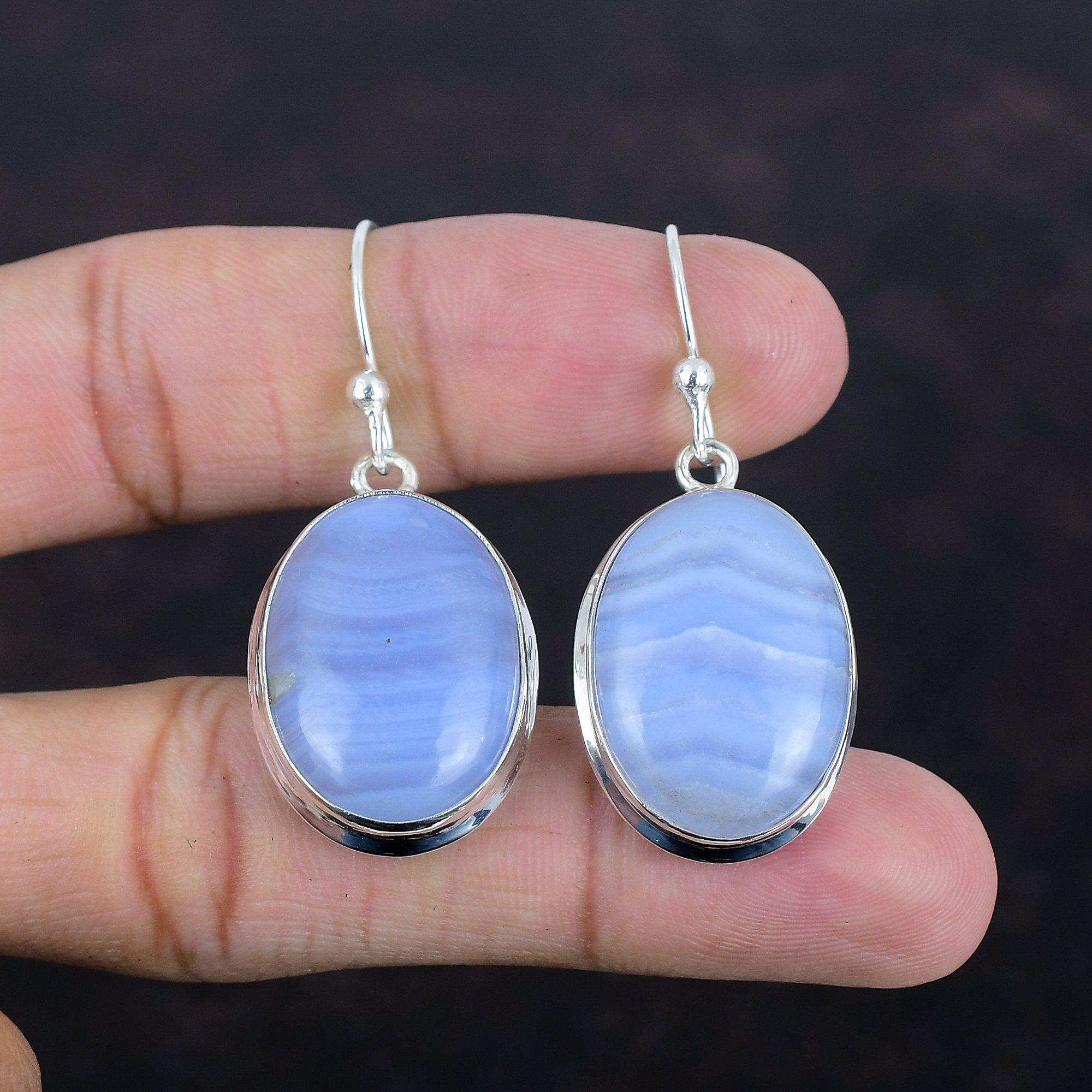 Blue Lace Agate Earrings Gemstone Dainty Jewelry 925 Sterling Silver Earrings Handmade Earring Amazing Jewelry Drop Earring Gifts For Mother
Blue Lace Agate Earrings Gemstone Dainty Jewelry 925 Sterling Silver Earrings Handmade Earring Amazing Jewelry Drop Earring Gifts For Mother