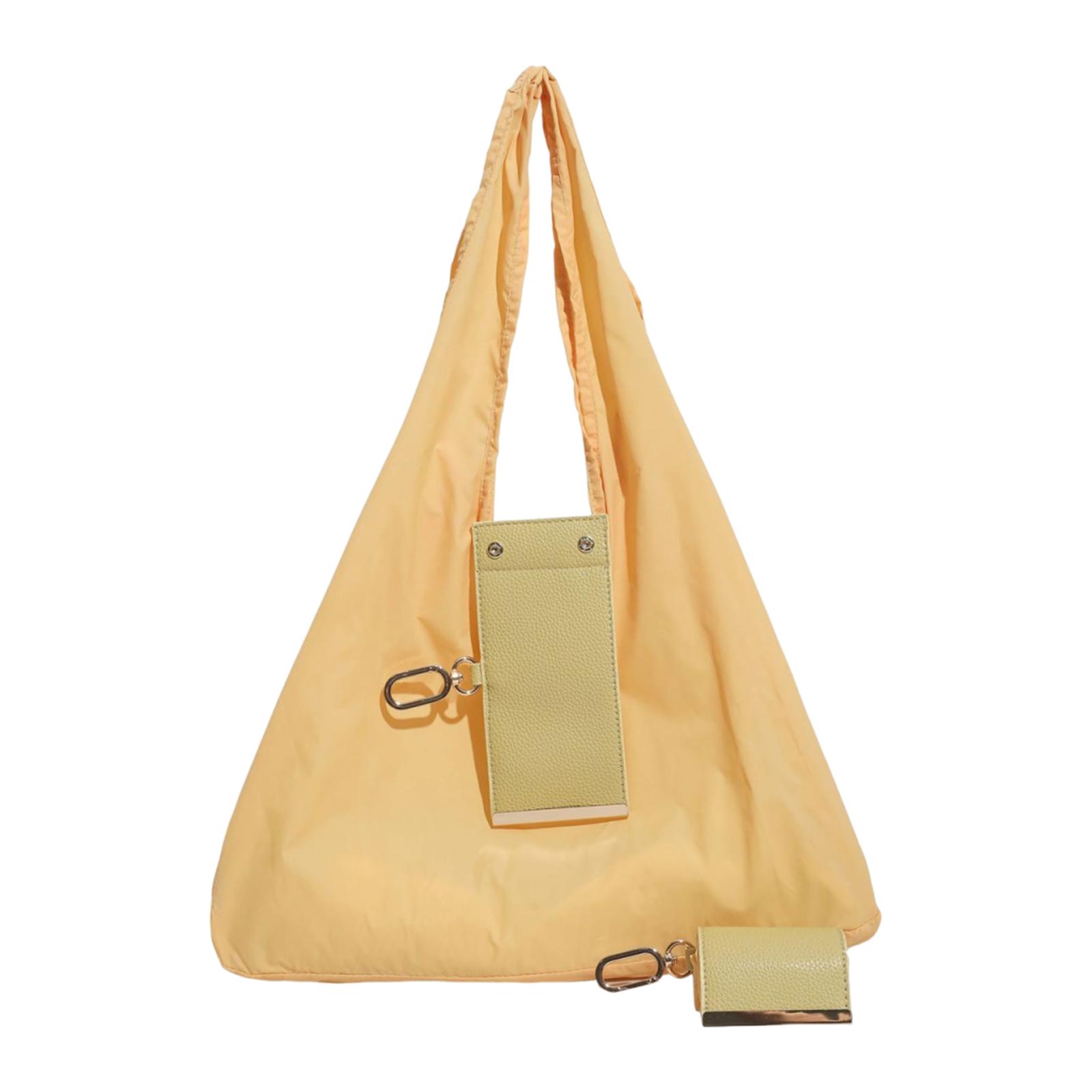 PU Leather Foldable Tote Bag with Key Ring Portable Wallet Purse Reusable Collapsible Travel Storage Bag Pendant Accessory Bag жёлтый
PU Leather Foldable Tote Bag with Key Ring Portable Wallet Purse Reusable Collapsible Travel Storage Bag Pendant Accessory Bag жёлтый