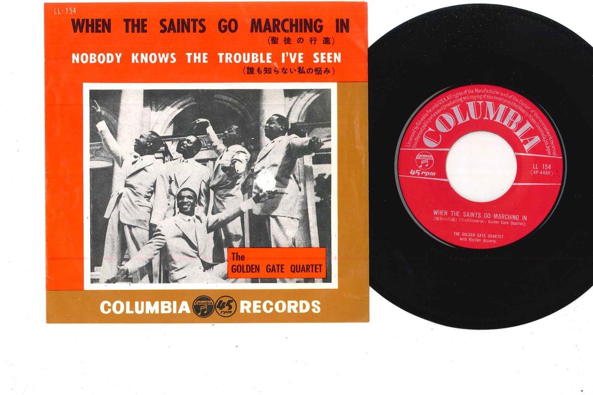 7inch Record GOLDEN GATE QUARTET - When The Saints Go Marchin In LL154 COLUMBIA Japan Jazz Used
7inch Record GOLDEN GATE QUARTET - When The Saints Go Marchin In LL154 COLUMBIA Japan Jazz Used