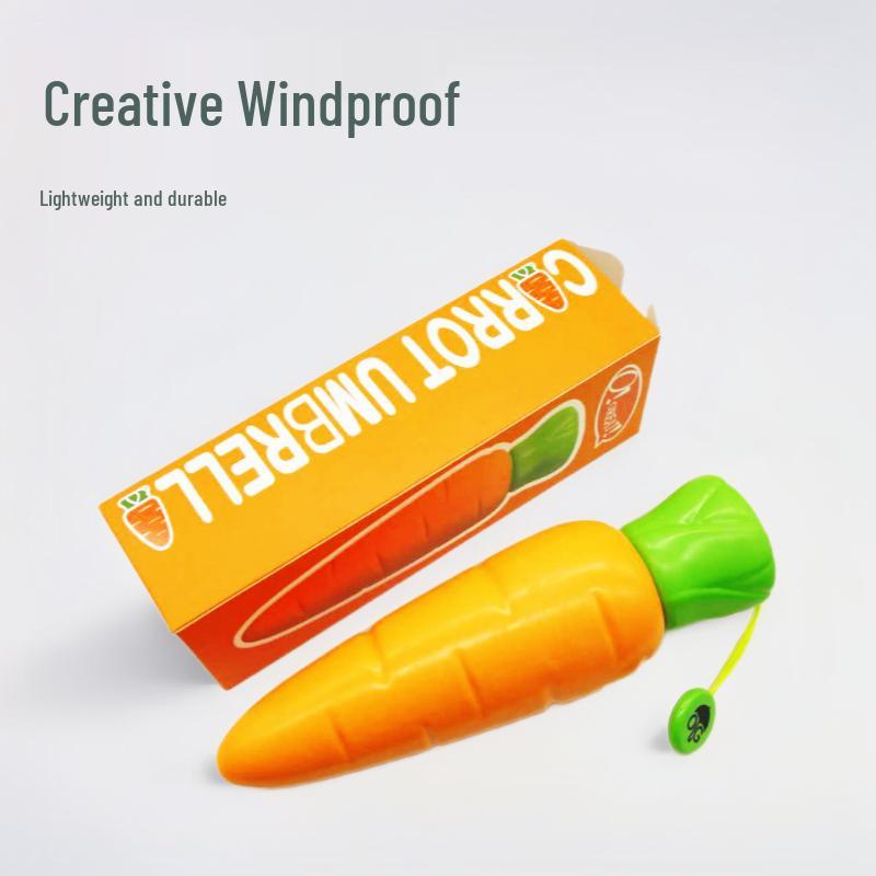 Carrot-Shaped Children s Umbrella, Ages 6-12: Lightweight, Durable, Windproof, and Rainproof. 95 cm
Carrot-Shaped Children s Umbrella, Ages 6-12: Lightweight, Durable, Windproof, and Rainproof. 95 cm