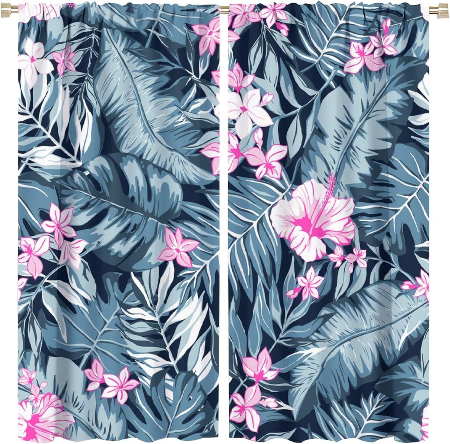 Light Blocking Tropical Jungle Curtains Palm Tree Natural Scenery Flowers Wild Plant Theme Window Treatment Living Room Curtain Polyester With Rod W100*H70(CM)-Hooks&1PCS
Light Blocking Tropical Jungle Curtains Palm Tree Natural Scenery Flowers Wild Plant Theme Window Treatment Living Room Curtain Polyester With Rod W100*H70(CM)-Hooks&1PCS