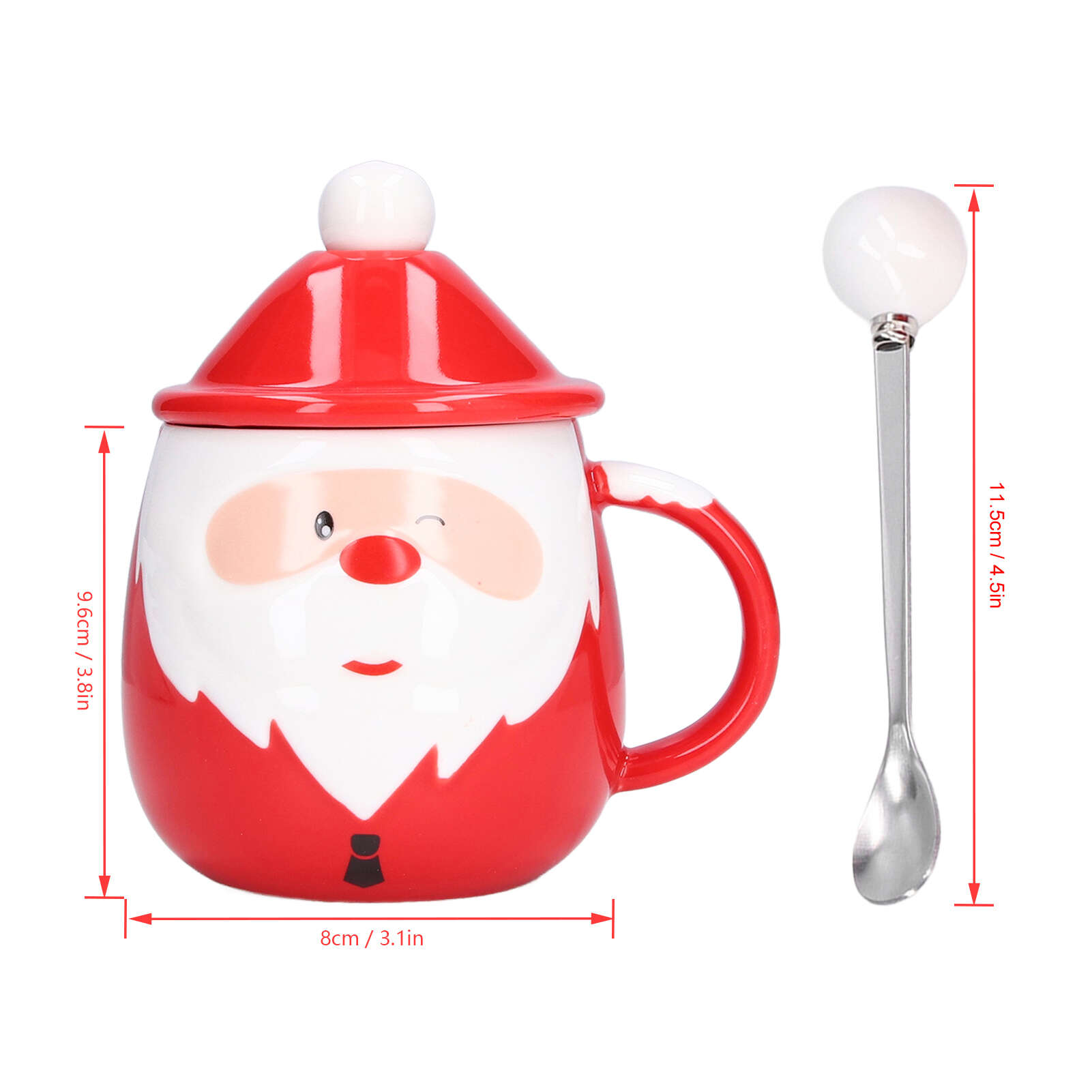 Рождественская чашка большой емкости, 450 мл, керамическая чашка для чая, молока, кофейная кружка с крышкой, ложка для дома Type B
Рождественская чашка большой емкости, 450 мл, керамическая чашка для чая, молока, кофейная кружка с крышкой, ложка для дома Type B