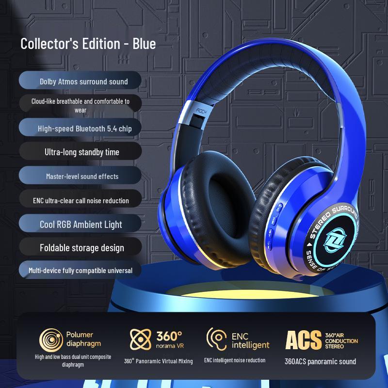 Популярні повнорозмірні Bluetooth-навушники: Складані, З можливістю вставляння карт, Дротові/Бездротові, З потужними басами, Універсальна ігрова гарнітура темно-синього кольору
Популярні повнорозмірні Bluetooth-навушники: Складані, З можливістю вставляння карт, Дротові/Бездротові, З потужними басами, Універсальна ігрова гарнітура темно-синього кольору