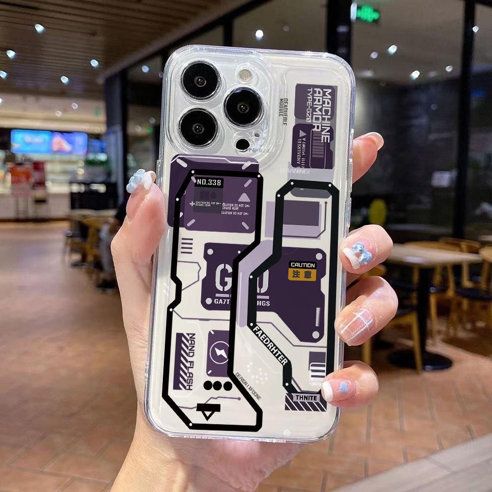 Fashion Mecha Style Phone Case for iPhone 17 Air 16 15 14 Plus 13 12 11 Pro Max X Xs XR 8 e Soft TPU Transparent Cover iPhone 16 Pro
Fashion Mecha Style Phone Case for iPhone 17 Air 16 15 14 Plus 13 12 11 Pro Max X Xs XR 8 e Soft TPU Transparent Cover iPhone 16 Pro