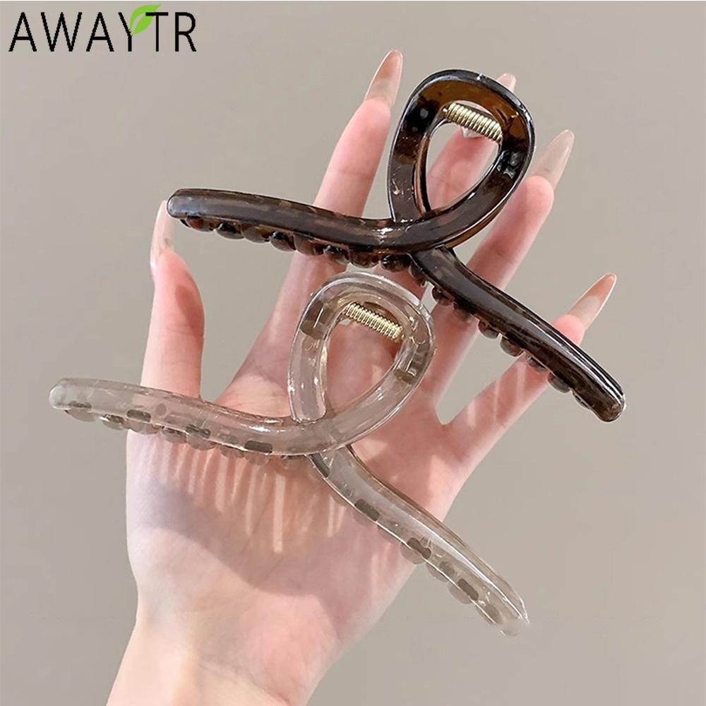 AWAYTR Retro Brown Cross Hair Claws Acrylic Hair Clips Crab For Women Girl Gift Hair Accessories Valentine Headwear
AWAYTR Retro Brown Cross Hair Claws Acrylic Hair Clips Crab For Women Girl Gift Hair Accessories Valentine Headwear