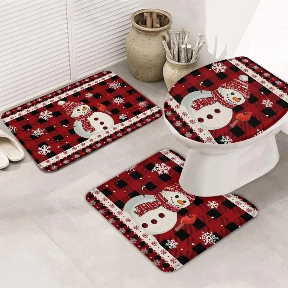 3PCS/set Christmas Bath Mat Set Cute Snowman Santa Claus Red Xmas Trees Carpet Home Decor Bathroom Floor Rug Toilet Lid Cover 3PCS set
3PCS/set Christmas Bath Mat Set Cute Snowman Santa Claus Red Xmas Trees Carpet Home Decor Bathroom Floor Rug Toilet Lid Cover 3PCS set