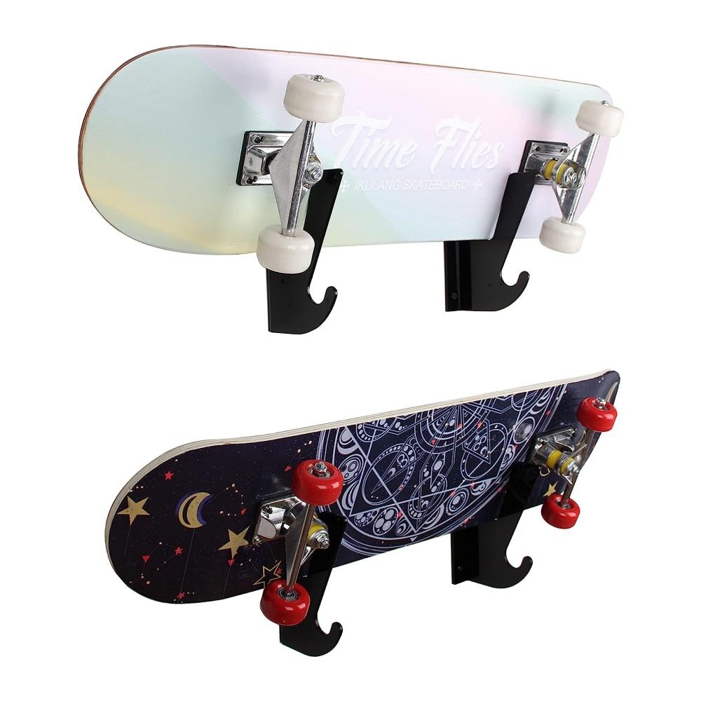 YX008 One Pair Skateboard Longboard Wall Hanger Storage Mount Rack Organizer Display Holder Type A
YX008 One Pair Skateboard Longboard Wall Hanger Storage Mount Rack Organizer Display Holder Type A