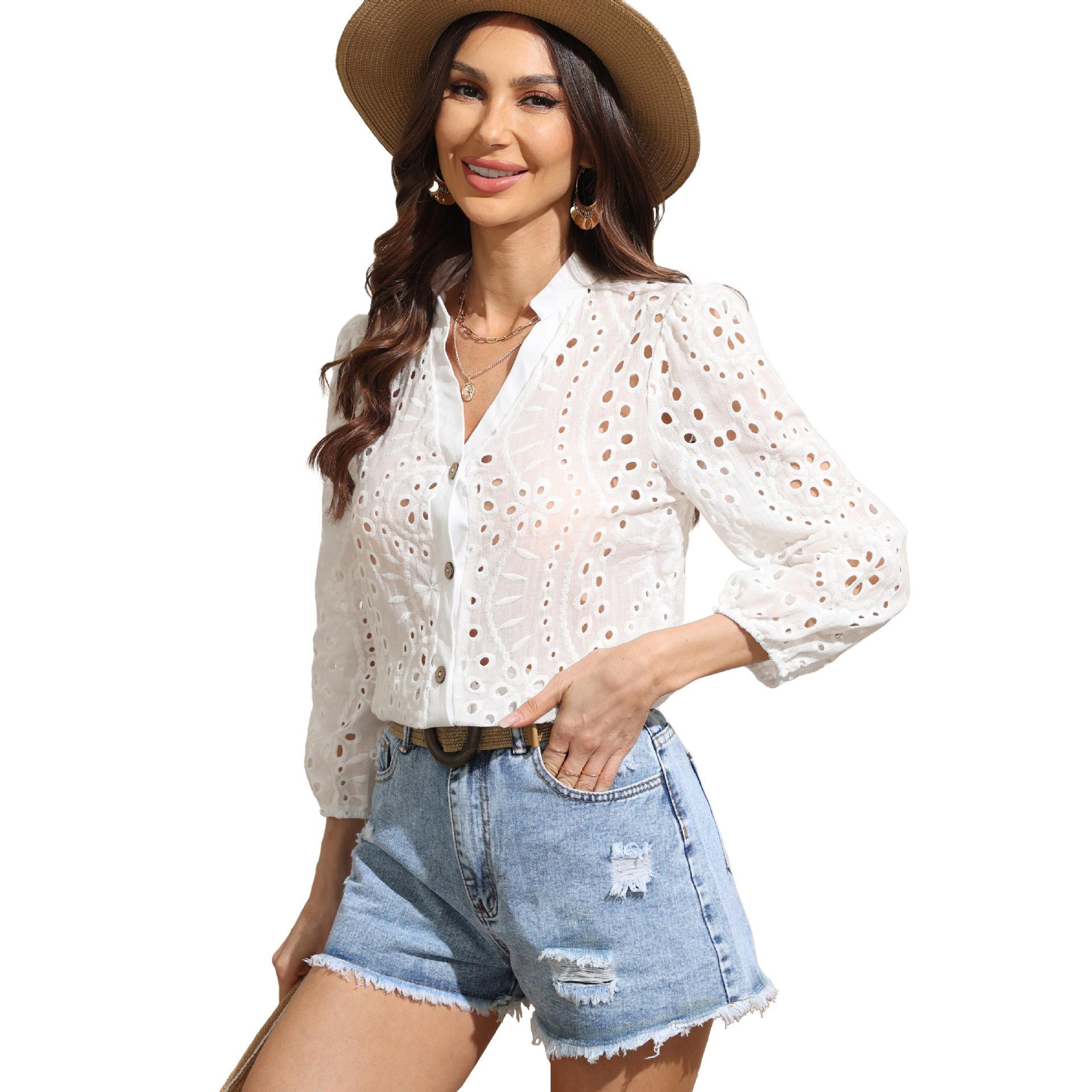 Рубашка с однотонным воротником-стойкой, универсальная рубашка с рукавами-фонариками для весны и осени, женская одежда XL белый
Рубашка с однотонным воротником-стойкой, универсальная рубашка с рукавами-фонариками для весны и осени, женская одежда XL белый