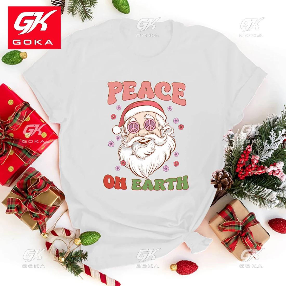 New Hot Christmas Peace on Earth Cotton T Shirt Fashion Women Girls Tee Shirt Unisex Casual Short Sleeve Round Neck Top T Shirts S
New Hot Christmas Peace on Earth Cotton T Shirt Fashion Women Girls Tee Shirt Unisex Casual Short Sleeve Round Neck Top T Shirts S