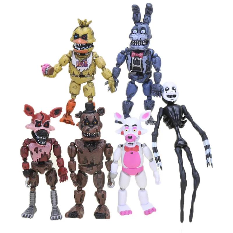 6 шт./Набір Фігурки FNAF Світні Ведмедик Бонні Фоксі Чіка Фредді З Рухомими Суглобами Аніме Фігурка ПВХ Фігурка Дії Модель Іграшки
6 шт./Набір Фігурки FNAF Світні Ведмедик Бонні Фоксі Чіка Фредді З Рухомими Суглобами Аніме Фігурка ПВХ Фігурка Дії Модель Іграшки