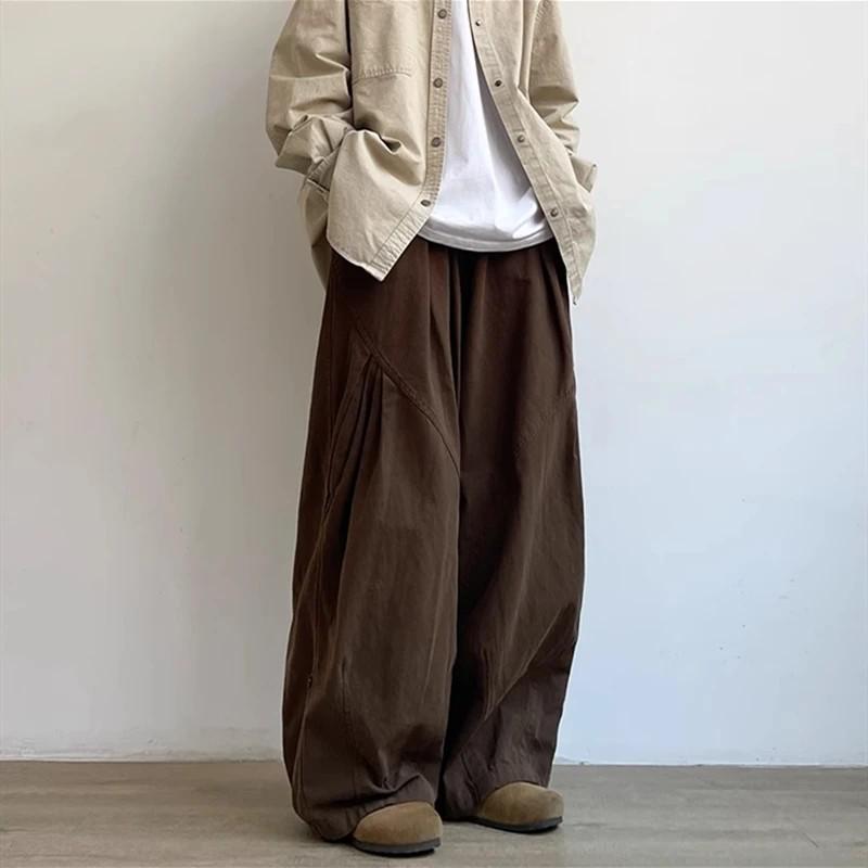 Unisex Japanese Retro Wide-Leg Pleated Cargo Pants - Casual Elastic Waist College Style M
Unisex Japanese Retro Wide-Leg Pleated Cargo Pants - Casual Elastic Waist College Style M
