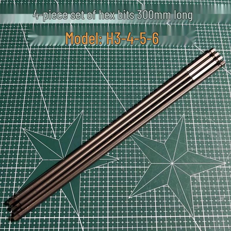 Jun Ding Ying 4-Piece Magnetic Hex Bit Set
Jun Ding Ying 4-Piece Magnetic Hex Bit Set