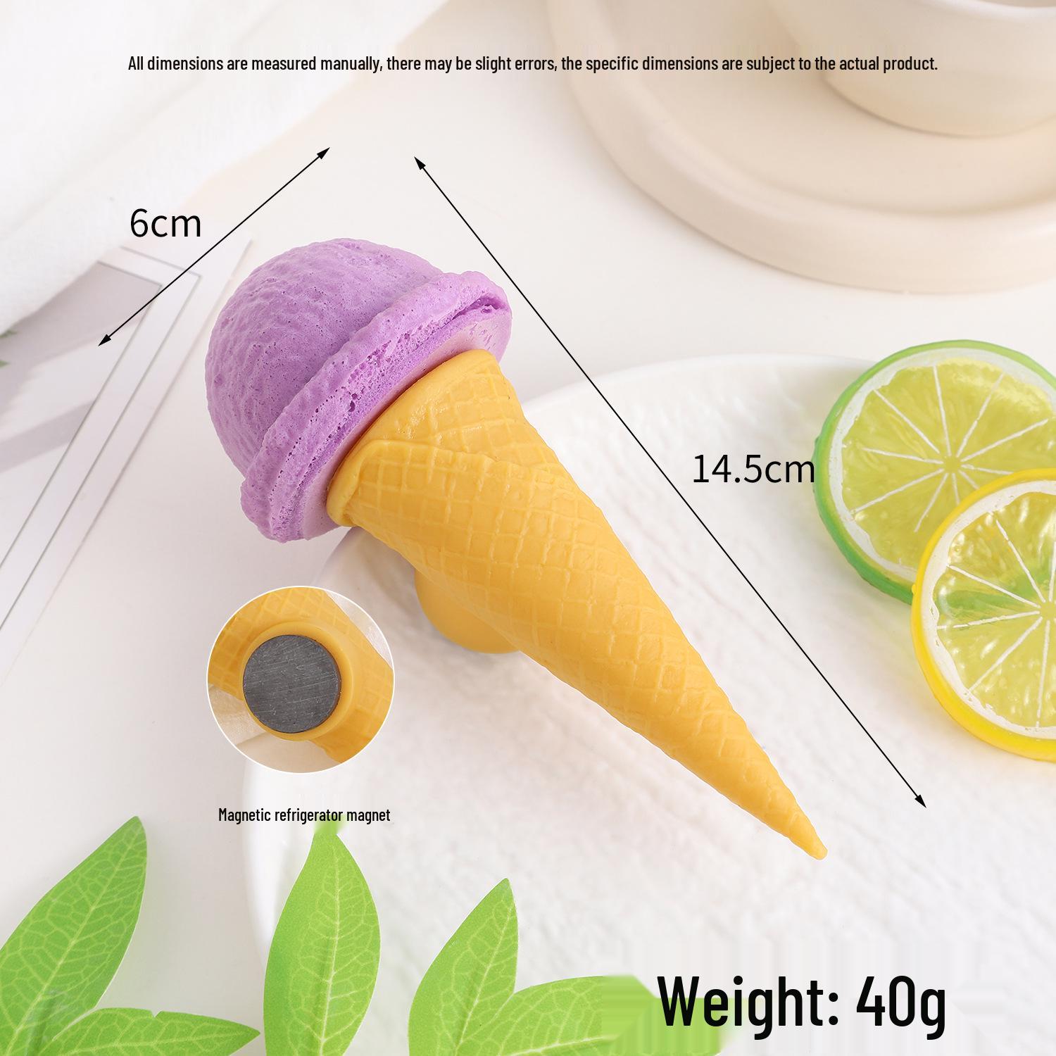 Realistic Ice Cream Cone Magnet Prop for Decoration & Photography
Realistic Ice Cream Cone Magnet Prop for Decoration & Photography