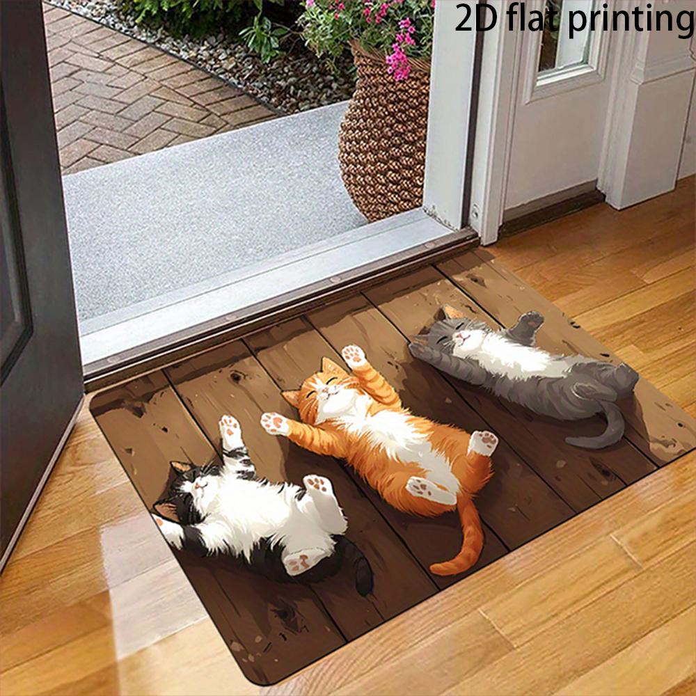 2D Flat-1PC Cute Cat Doormats for Entrance , Welcome mats for home decoration. 40cm x 60cm
2D Flat-1PC Cute Cat Doormats for Entrance , Welcome mats for home decoration. 40cm x 60cm