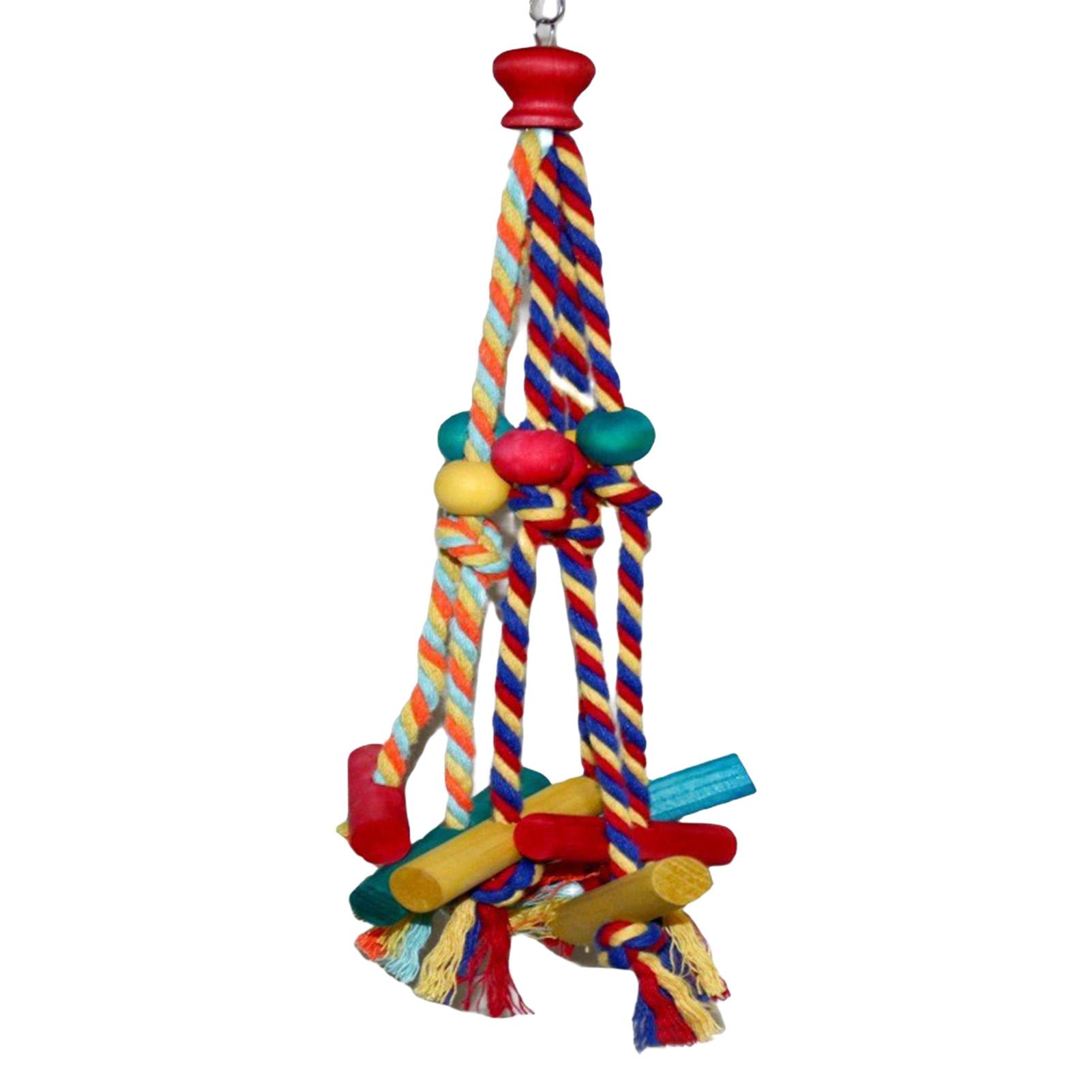 Cage Hanging Rope Bird Toys Colourful Beads Hanging Standing Biting String Boredom Relief Chewing Toys For Lovebird Cage Toy
Cage Hanging Rope Bird Toys Colourful Beads Hanging Standing Biting String Boredom Relief Chewing Toys For Lovebird Cage Toy