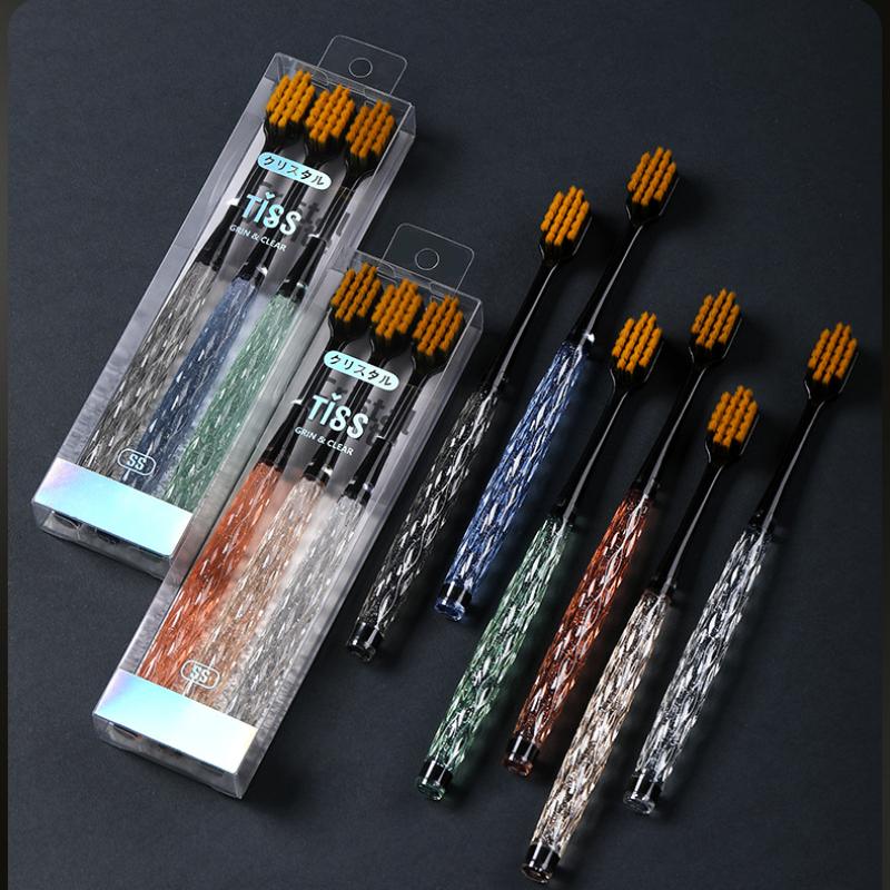3pcs Crystal Toothbrushes Adult Wide Head Soft-bristle Toothbrush with Gentle Bristles and Anti-slip Handle
3pcs Crystal Toothbrushes Adult Wide Head Soft-bristle Toothbrush with Gentle Bristles and Anti-slip Handle