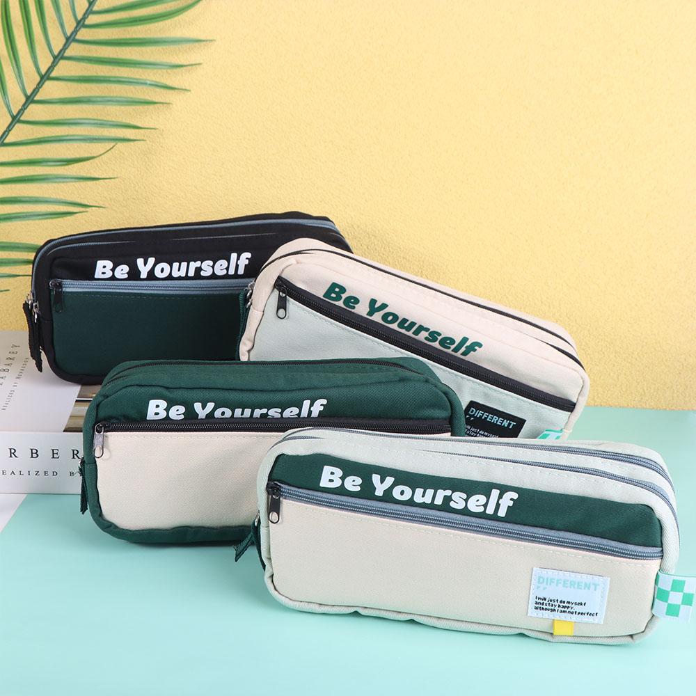 Dirt Resistant Storage Pencil Bag Canvas Cartoon Pencil Cases Student Learning Style C
Dirt Resistant Storage Pencil Bag Canvas Cartoon Pencil Cases Student Learning Style C