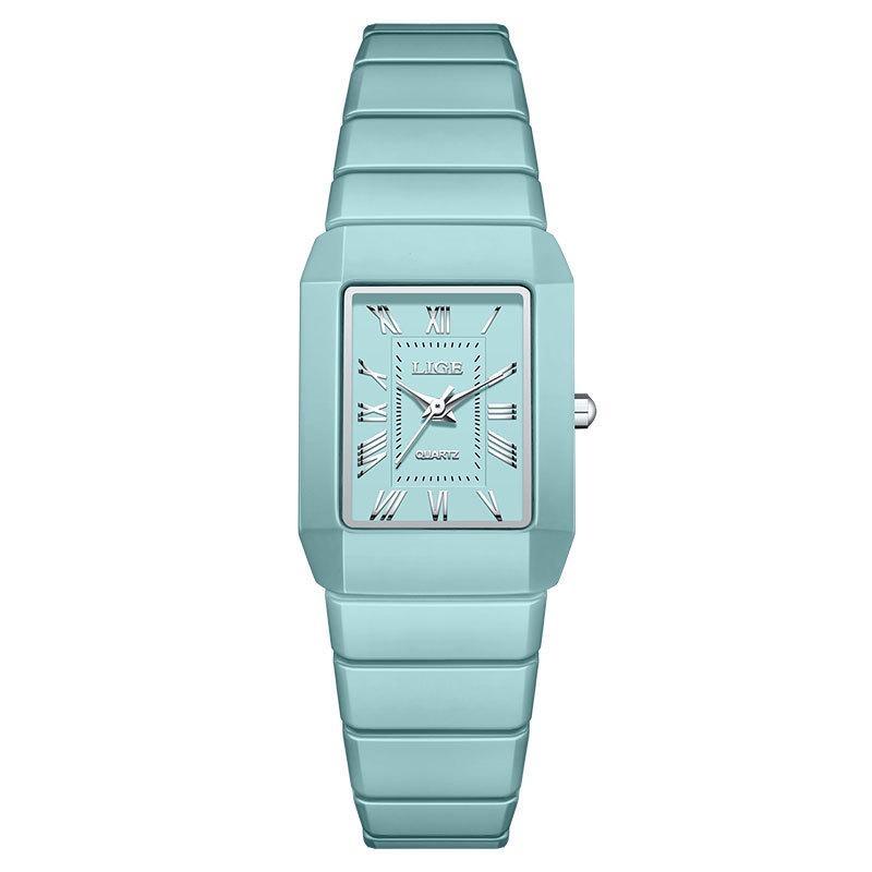 Fashion Woman Watch Elegant Luxury Ceramic Strap Waterproof Simple Dial Quartz Women s Watches срібний/зелений
Fashion Woman Watch Elegant Luxury Ceramic Strap Waterproof Simple Dial Quartz Women s Watches срібний/зелений