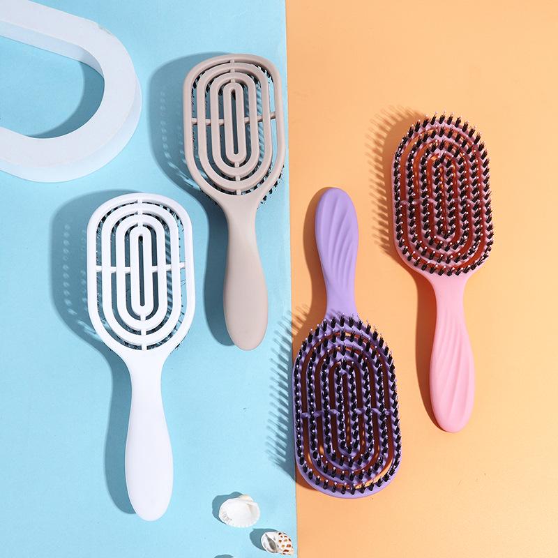 Hollow Boar Bristle Massage Paddle Brush—Fluffy Styling for Wet & Dry Hair 22.7x7x2.5cm 66g фіолетовий
Hollow Boar Bristle Massage Paddle Brush—Fluffy Styling for Wet & Dry Hair 22.7x7x2.5cm 66g фіолетовий