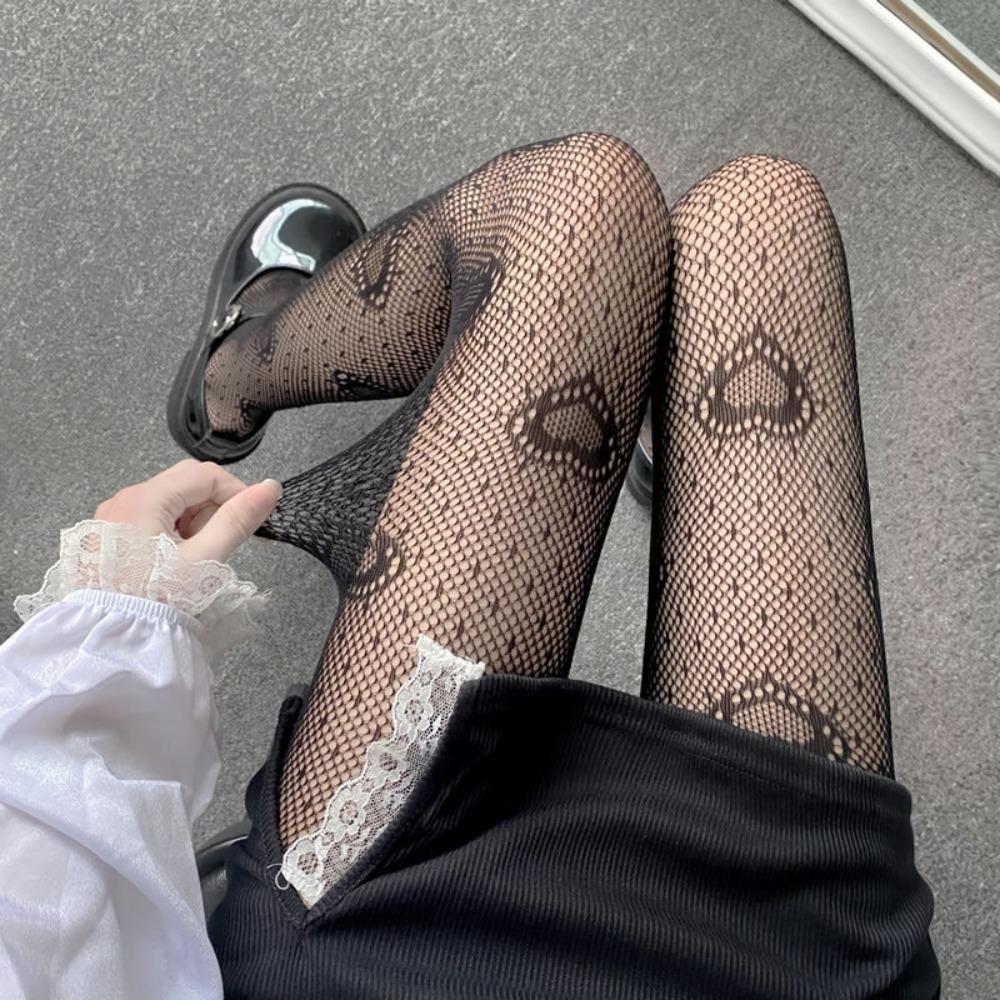 Dark Personality Love Pattern Fishnet Socks Japanese Jk Babes Black Silk European and American Internet Celebrities Sexy and Thin Pantyhose Thin cardboard pack
Dark Personality Love Pattern Fishnet Socks Japanese Jk Babes Black Silk European and American Internet Celebrities Sexy and Thin Pantyhose Thin cardboard pack