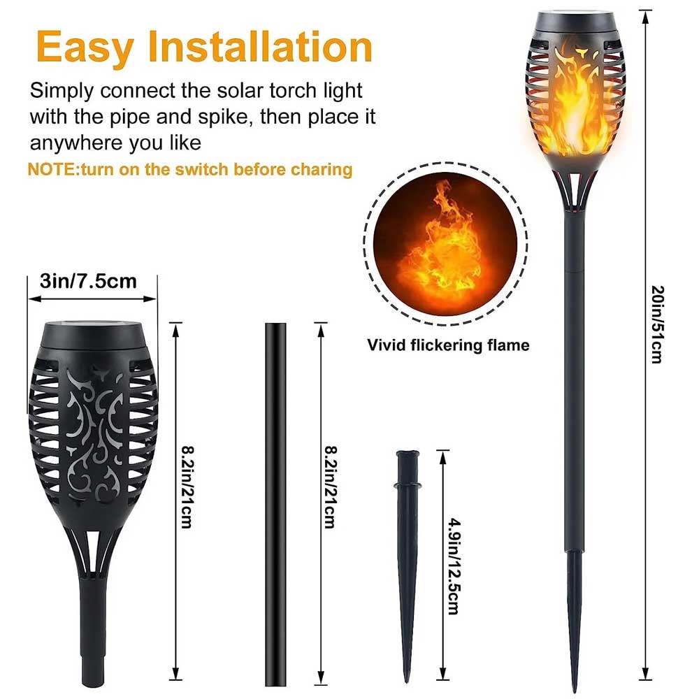 New 12 LED solar torch outdoor lawn light with ultra long battery life rechargeable
New 12 LED solar torch outdoor lawn light with ultra long battery life rechargeable