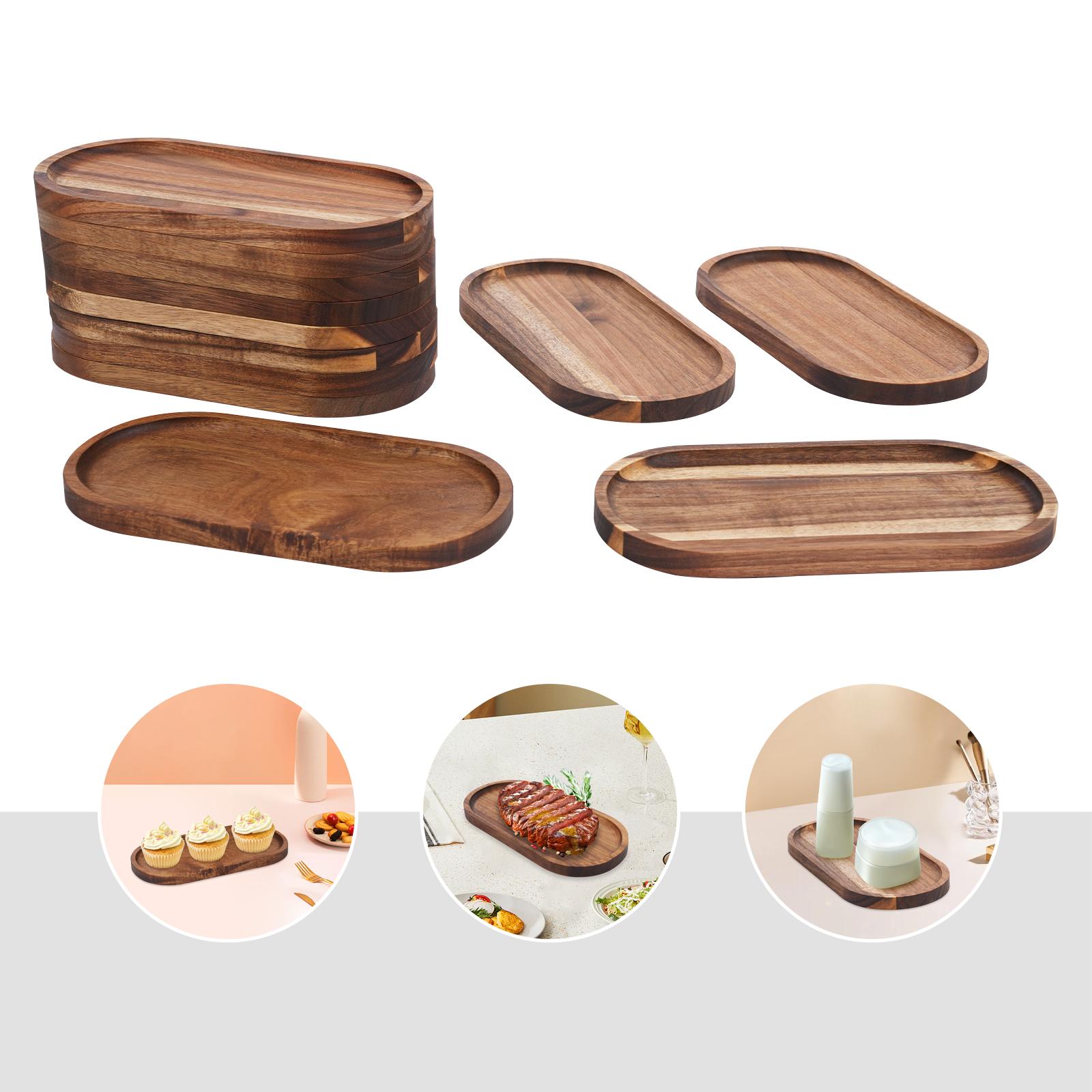 12 Pcs Wooden Trays,Wood Color Oval Wood Rustic Tray 25*12.5*2cm for Homes, Kitchens
12 Pcs Wooden Trays,Wood Color Oval Wood Rustic Tray 25*12.5*2cm for Homes, Kitchens