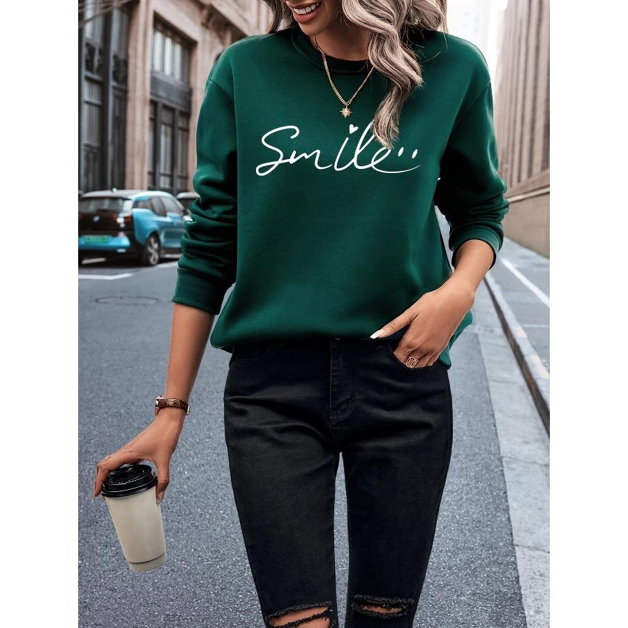 Women s Leisure Sports Wool-lined Sweatshirt Long-sleeved Pullover, Round Neck, Fashionable Sportswear Top, Autumn and Winter Street Wear XL темно-зелений колір
Women s Leisure Sports Wool-lined Sweatshirt Long-sleeved Pullover, Round Neck, Fashionable Sportswear Top, Autumn and Winter Street Wear XL темно-зелений колір
