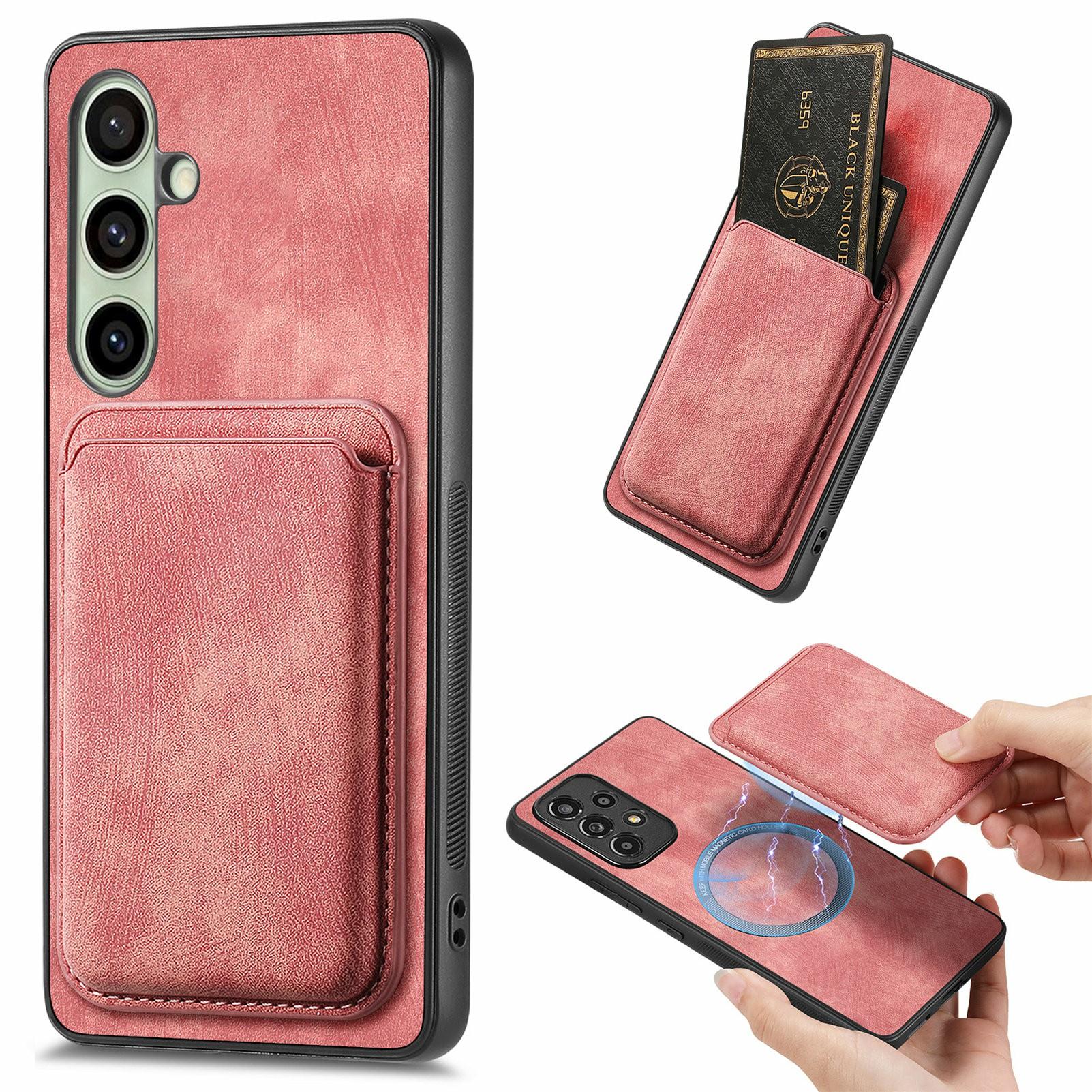 For Samsung Galaxy S24 FE Case Leather+TPU Retro Phone Cover with Detachable Card Slot Pink
For Samsung Galaxy S24 FE Case Leather+TPU Retro Phone Cover with Detachable Card Slot Pink