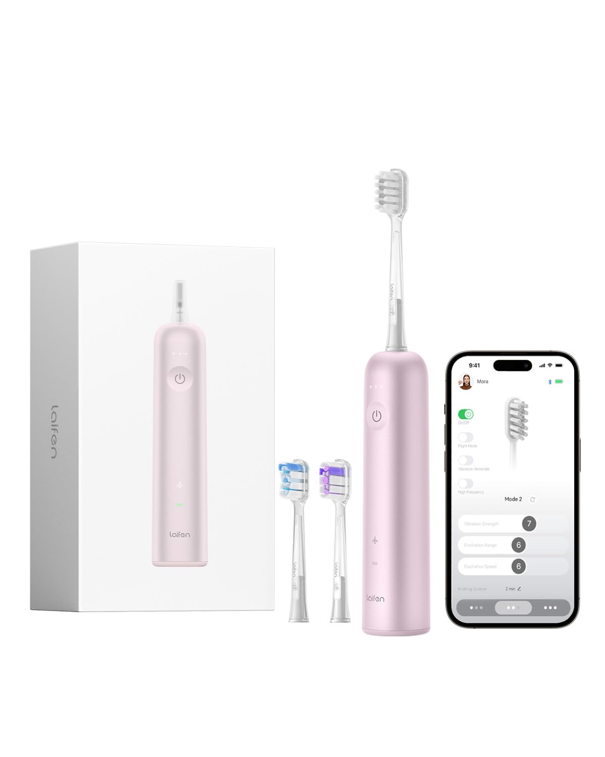Laifen Wave Aluminum Alloy Electric Toothbrush Oscillation Vibration Electric Toothbrush for Adults Dual Vibration Sonic Electric Toothbrush with 3 розовый
Laifen Wave Aluminum Alloy Electric Toothbrush Oscillation Vibration Electric Toothbrush for Adults Dual Vibration Sonic Electric Toothbrush with 3 розовый