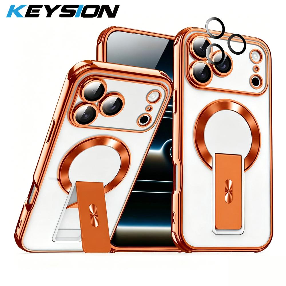 KEYSION Magnetic Transparent Plating Case for MagSafe for iPhone 11 12 13 14 15 16 17 Pro Max Air 16 Plus Upright Kickstand Shockproof Phone Cover for iPhone 11 Pro Max помаранчевий
KEYSION Magnetic Transparent Plating Case for MagSafe for iPhone 11 12 13 14 15 16 17 Pro Max Air 16 Plus Upright Kickstand Shockproof Phone Cover for iPhone 11 Pro Max помаранчевий