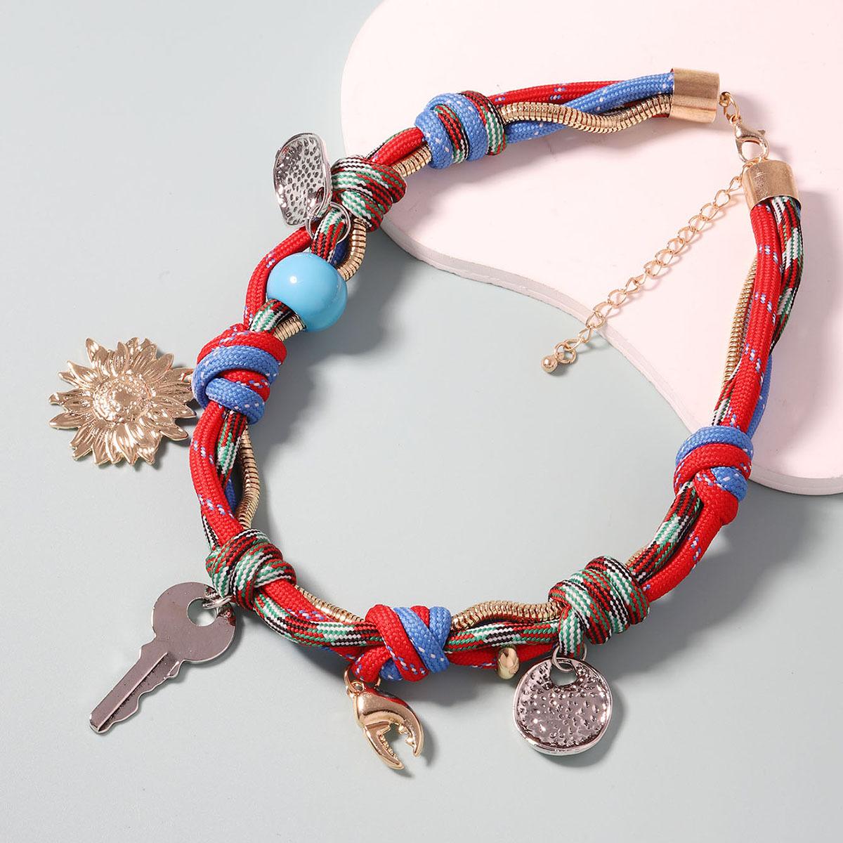Personalized retro trend fashion multi-accessories alloy pendant hand-woven rope collarbone chain women s necklace
Personalized retro trend fashion multi-accessories alloy pendant hand-woven rope collarbone chain women s necklace
