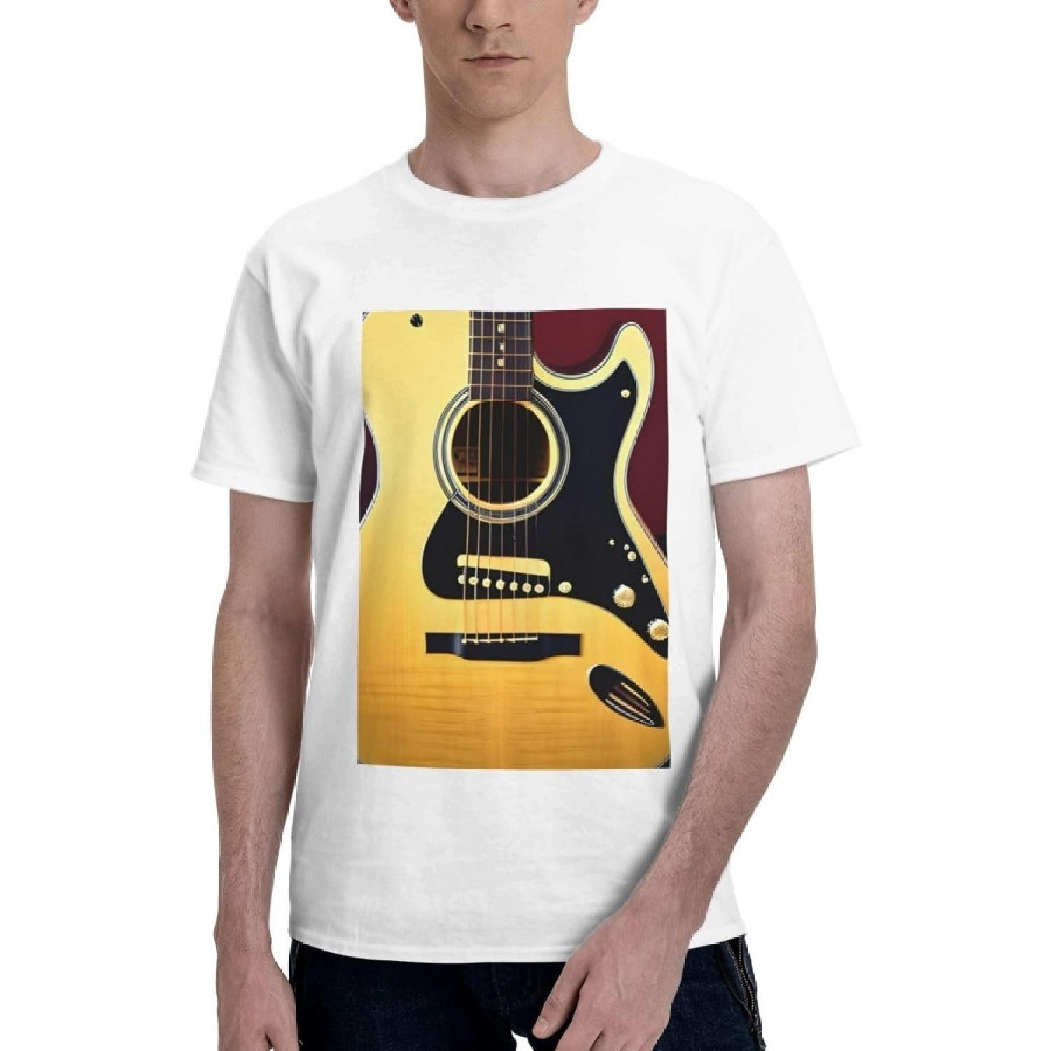 Note Guitar Print Men s Cotton T-Shirts, Comfortable Relaxed Fit, Vintage Graphic Short Sleeve Tee Casual Wear XXXXXL білий
Note Guitar Print Men s Cotton T-Shirts, Comfortable Relaxed Fit, Vintage Graphic Short Sleeve Tee Casual Wear XXXXXL білий
