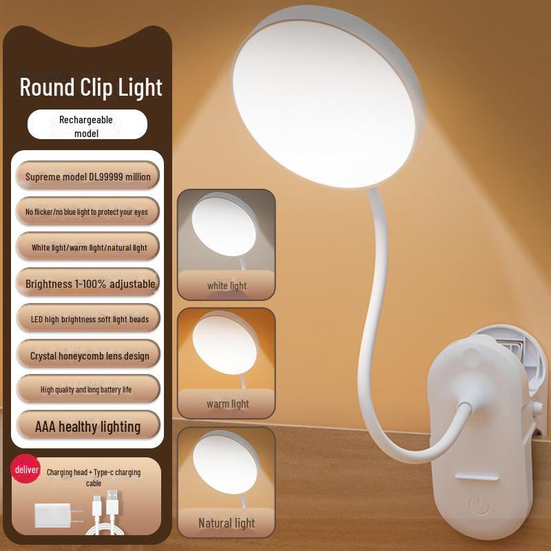 Светодиодная настольная лампа Eye-Care Clip-On для учебы, общежития и ночлега Round Supreme Edition
Светодиодная настольная лампа Eye-Care Clip-On для учебы, общежития и ночлега Round Supreme Edition