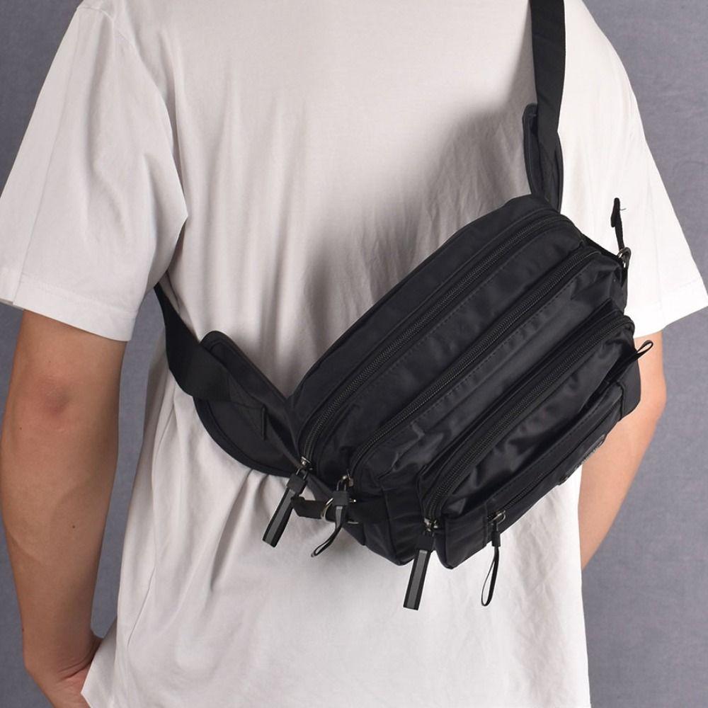 Zipper Sport Chest Bag Multi Layer Shoulder Bag Simple Waist Bag Fitness темно-синього кольору
Zipper Sport Chest Bag Multi Layer Shoulder Bag Simple Waist Bag Fitness темно-синього кольору