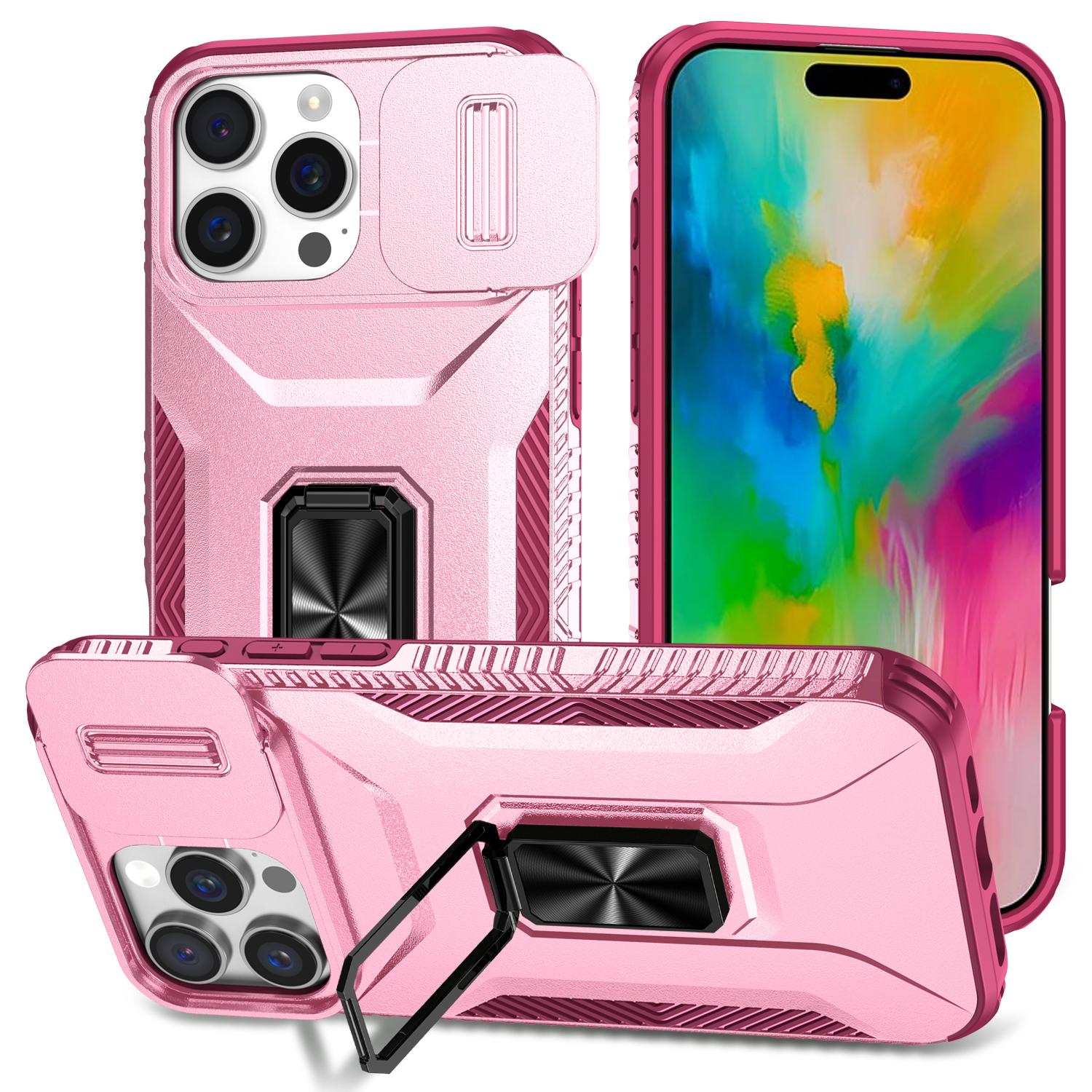 For iPhone 16 Pro Case Kickstand TPU+PC Phone Cover with Slide Lens Shield C
For iPhone 16 Pro Case Kickstand TPU+PC Phone Cover with Slide Lens Shield C