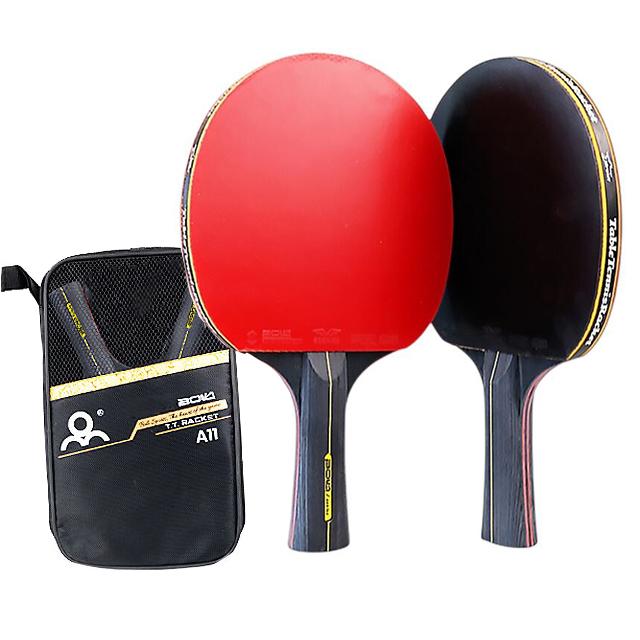 6 Star Table Tennis Racket 2PCS Professional Ping Pong Racket Set Pimples-in Rubber Hight Quality Blade Bat Paddle with Bag
6 Star Table Tennis Racket 2PCS Professional Ping Pong Racket Set Pimples-in Rubber Hight Quality Blade Bat Paddle with Bag
