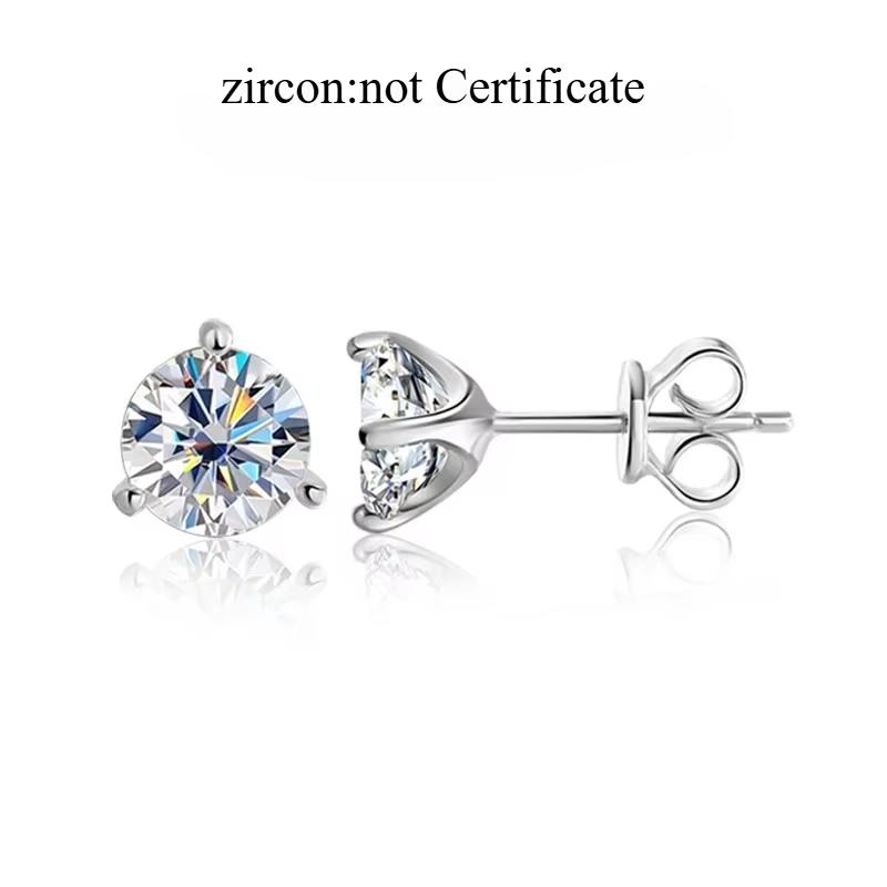 Smyoue 3 Claws 0.3-2CT Certified Moissanite Stud Earrings for Women Sparkling Lab Diamond Earring Silver 925 Plated 18K 0.3CT and 0.3CT
Smyoue 3 Claws 0.3-2CT Certified Moissanite Stud Earrings for Women Sparkling Lab Diamond Earring Silver 925 Plated 18K 0.3CT and 0.3CT
