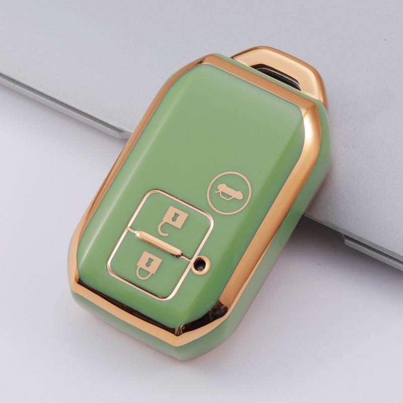 Золотистый чехол для ключа из ТПУ с мягкой резины для 3-кнопочной модели Suzuki Jimny
Золотистый чехол для ключа из ТПУ с мягкой резины для 3-кнопочной модели Suzuki Jimny
