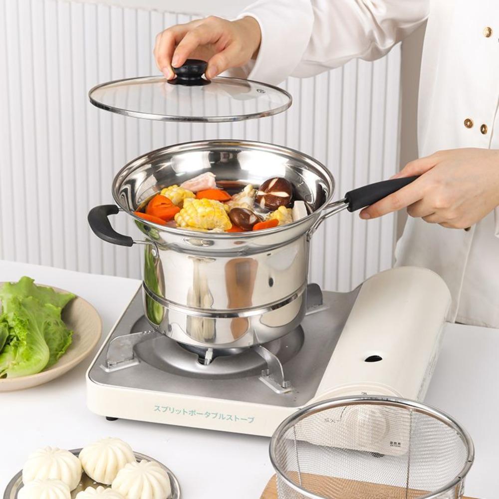 Stainless Steel Deep Fryer Pot with Frying Basket and Steamer Stockpot Household Pasta Pot Tempura срібний
Stainless Steel Deep Fryer Pot with Frying Basket and Steamer Stockpot Household Pasta Pot Tempura срібний