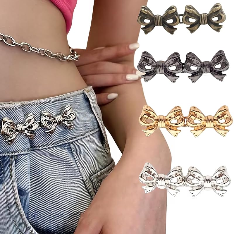 LIANHATA waist adjustment clip set of 4 waist adjustment button No seams waist adjuster buckle pants jeans skirt T-shirt adjustment for replacement (4
LIANHATA waist adjustment clip set of 4 waist adjustment button No seams waist adjuster buckle pants jeans skirt T-shirt adjustment for replacement (4