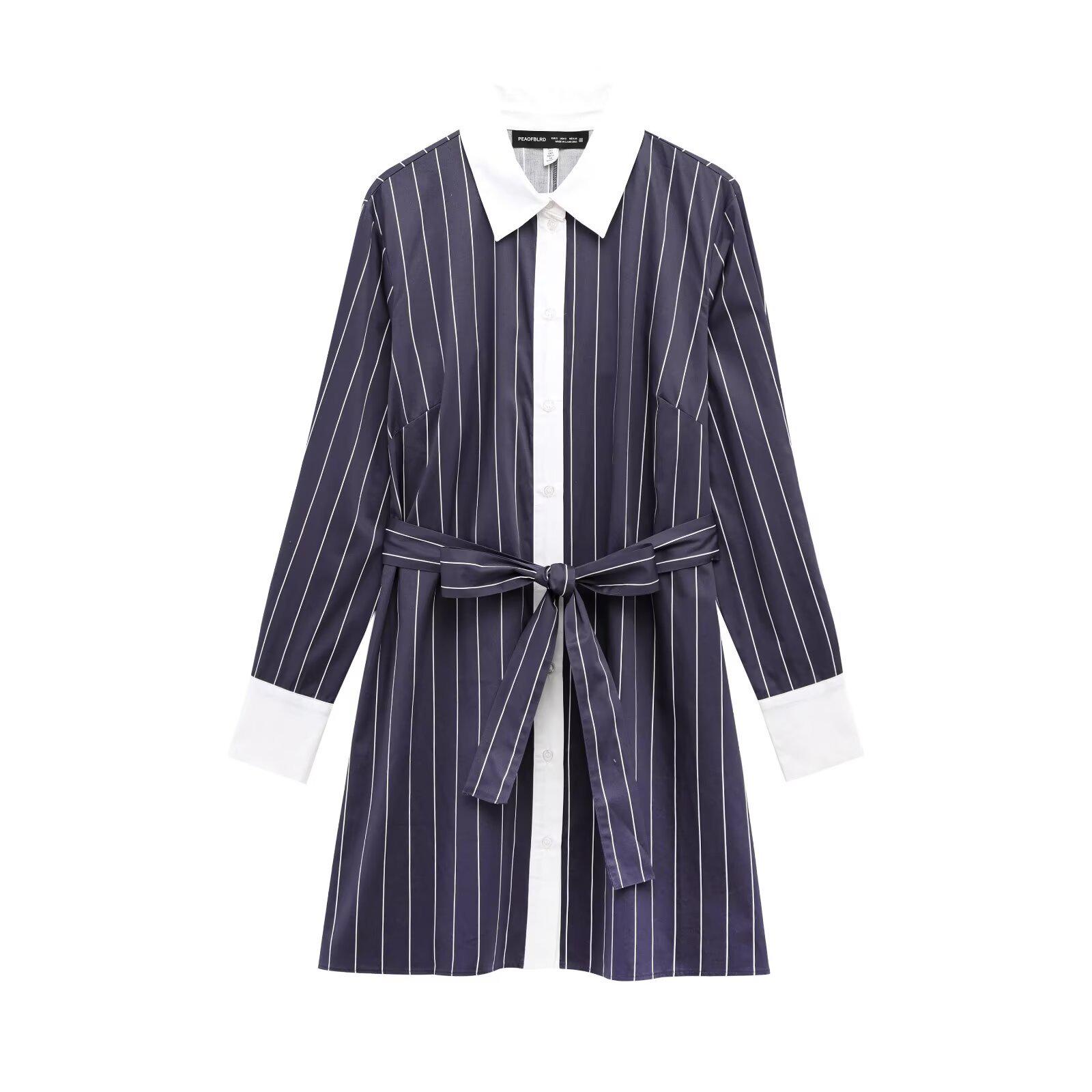 Женское платье-рубашка в европейском и американском стиле, весна 2025, с поясом на талии Extra Small темно-синий
Женское платье-рубашка в европейском и американском стиле, весна 2025, с поясом на талии Extra Small темно-синий