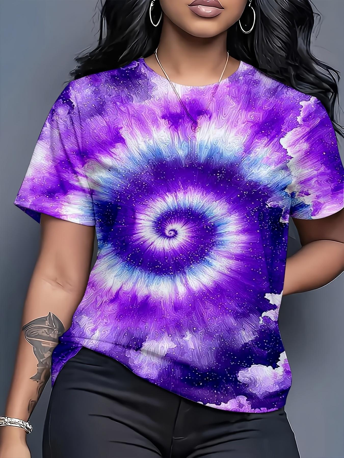 Casual Summer Top Featuring a Purple-Blue Spiral Tie-Dye Design with a Galaxy Motif. Perfect for Everyday Use And Outings. Made from Slightly Stretchy XL дубильна кора
Casual Summer Top Featuring a Purple-Blue Spiral Tie-Dye Design with a Galaxy Motif. Perfect for Everyday Use And Outings. Made from Slightly Stretchy XL дубильна кора