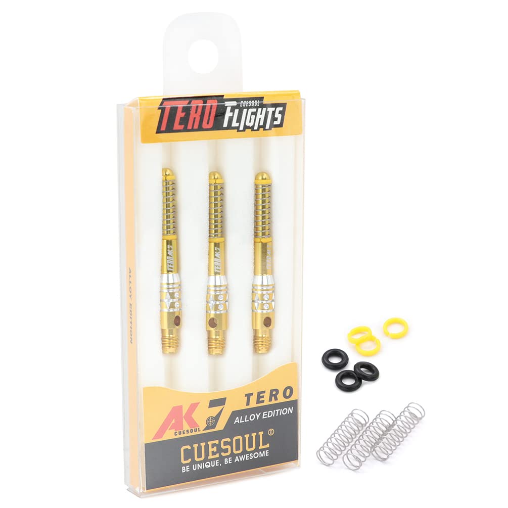CUESOUL TERO System AK7 Telescopic Aluminum Dart Set of 3 Built-in Shaft, - D37.2mm (CS-AK7L-4D37)
CUESOUL TERO System AK7 Telescopic Aluminum Dart Set of 3 Built-in Shaft, - D37.2mm (CS-AK7L-4D37)