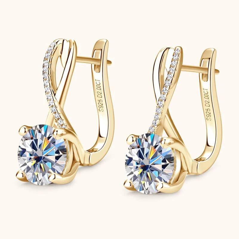 Taoyu D2.0CT Moissanite Drop Hie Earrings Real Silver Women Gold Plated Hoops Infinite Earring Certified Wedding Jewelry
Taoyu D2.0CT Moissanite Drop Hie Earrings Real Silver Women Gold Plated Hoops Infinite Earring Certified Wedding Jewelry