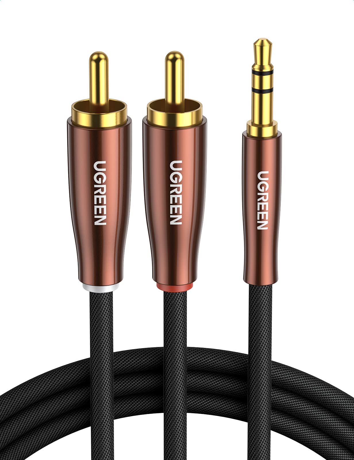 UGREEN to 2RCA Audio Cable Stereo Mini Plug Male to 2RCA Male Highly Durable Construction Compatible with 1M 3.5mm 3.5mm Smartphones, Computers, TVs,
UGREEN to 2RCA Audio Cable Stereo Mini Plug Male to 2RCA Male Highly Durable Construction Compatible with 1M 3.5mm 3.5mm Smartphones, Computers, TVs,